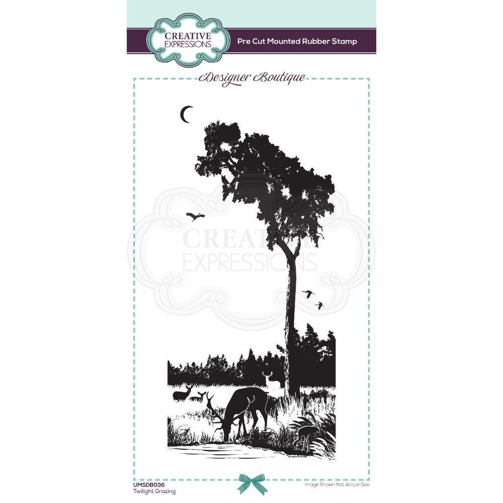 Designer Boutique Collection Twilight Grazing DL Pre Cut Rubber Stamp — Ecstasy Crafts