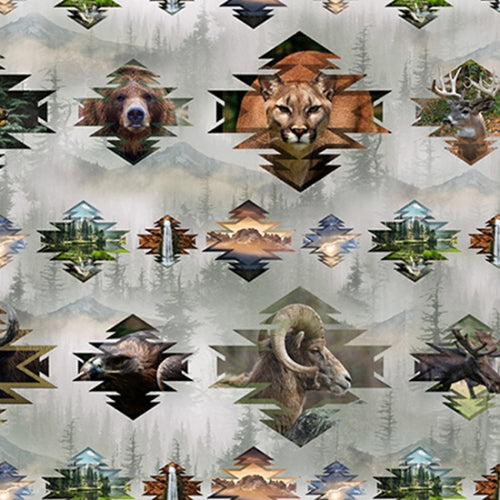 Call Of The Wild - Animal Digital - Deep Earth — Cottage Quilting Ltd.