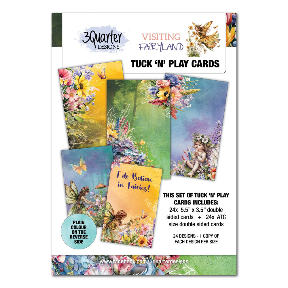 3Quarter Designs Visite au pays des fées - Cartes à glisser et jouer