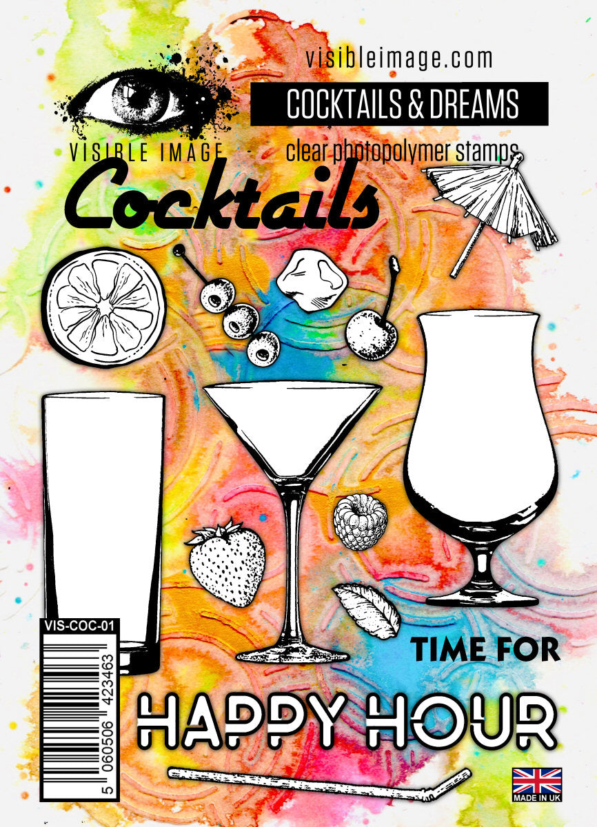 Visible Image Cocktails & Dreams - A6 Stamp Set