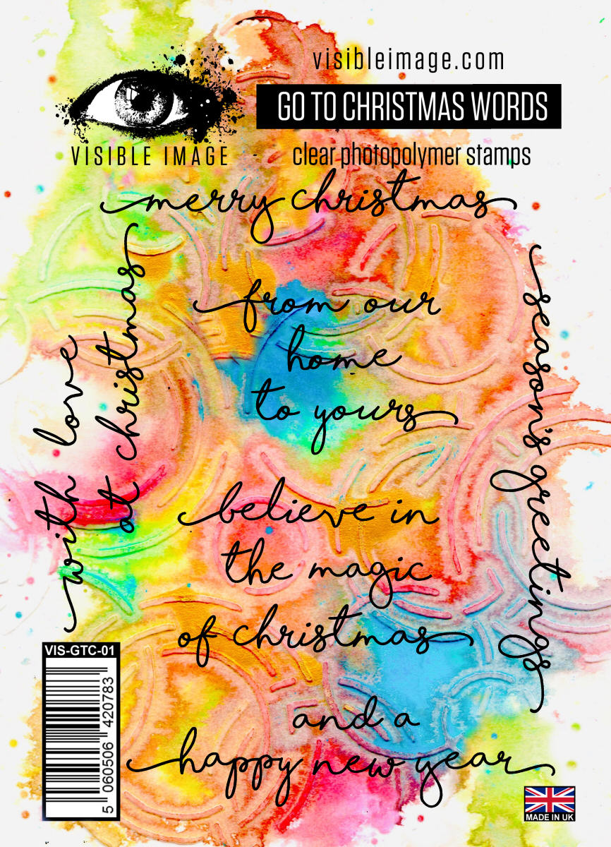 Visible Image Go To Christmas Words - Set de tampons A6