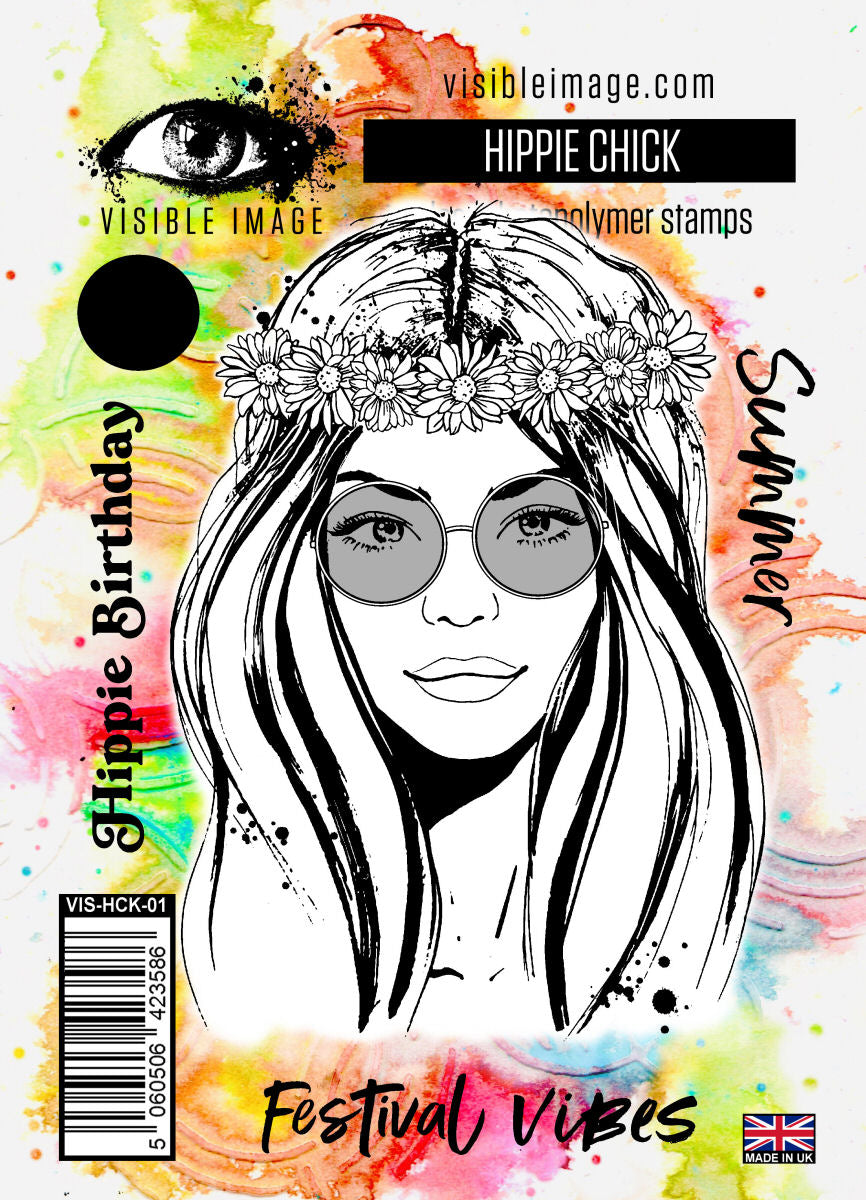 Visible Image Hippie Chick - Planche de tampons A6