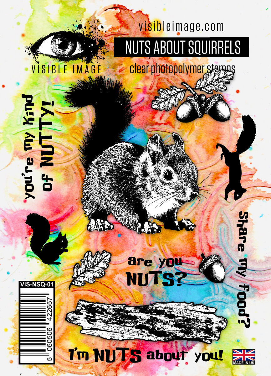 Visible Image Nuts About Squirrels - Set de tampons A6