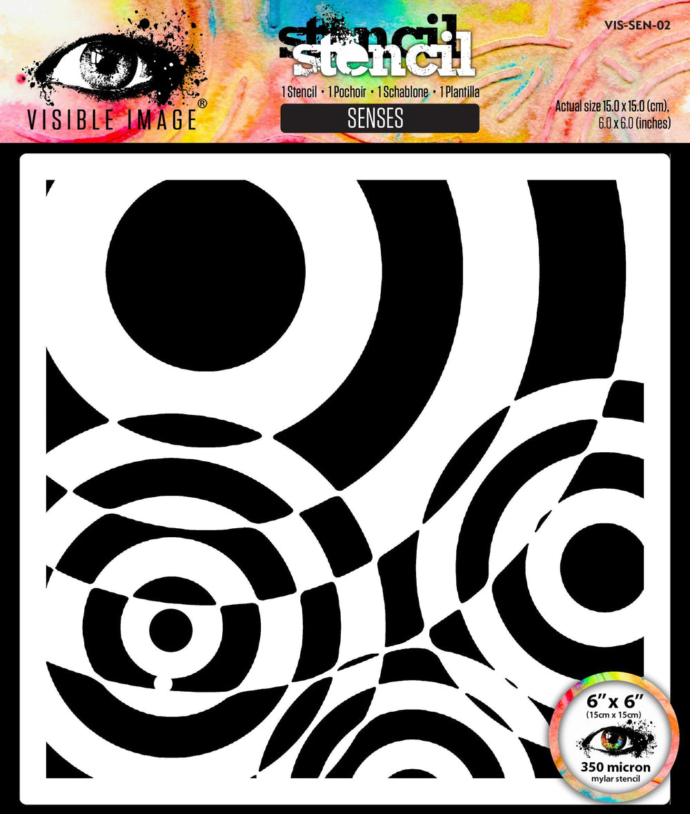 Visible Image Senses Pochoir 15,24 x 15,24 cm