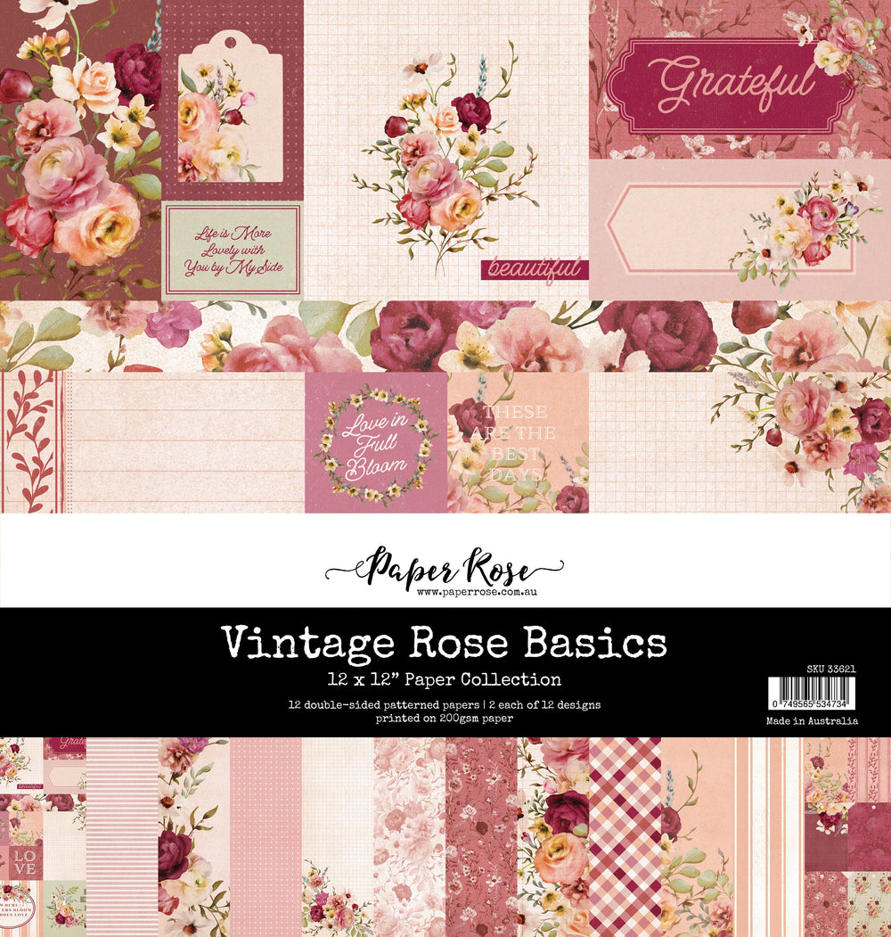 Collection Rose Vintage 12 x 12 33621
