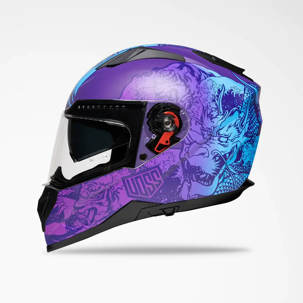 Voss 989 Moto-V Rei Full Face Matte Motorcycle Helmet — Boutique of Leathers/Open Road