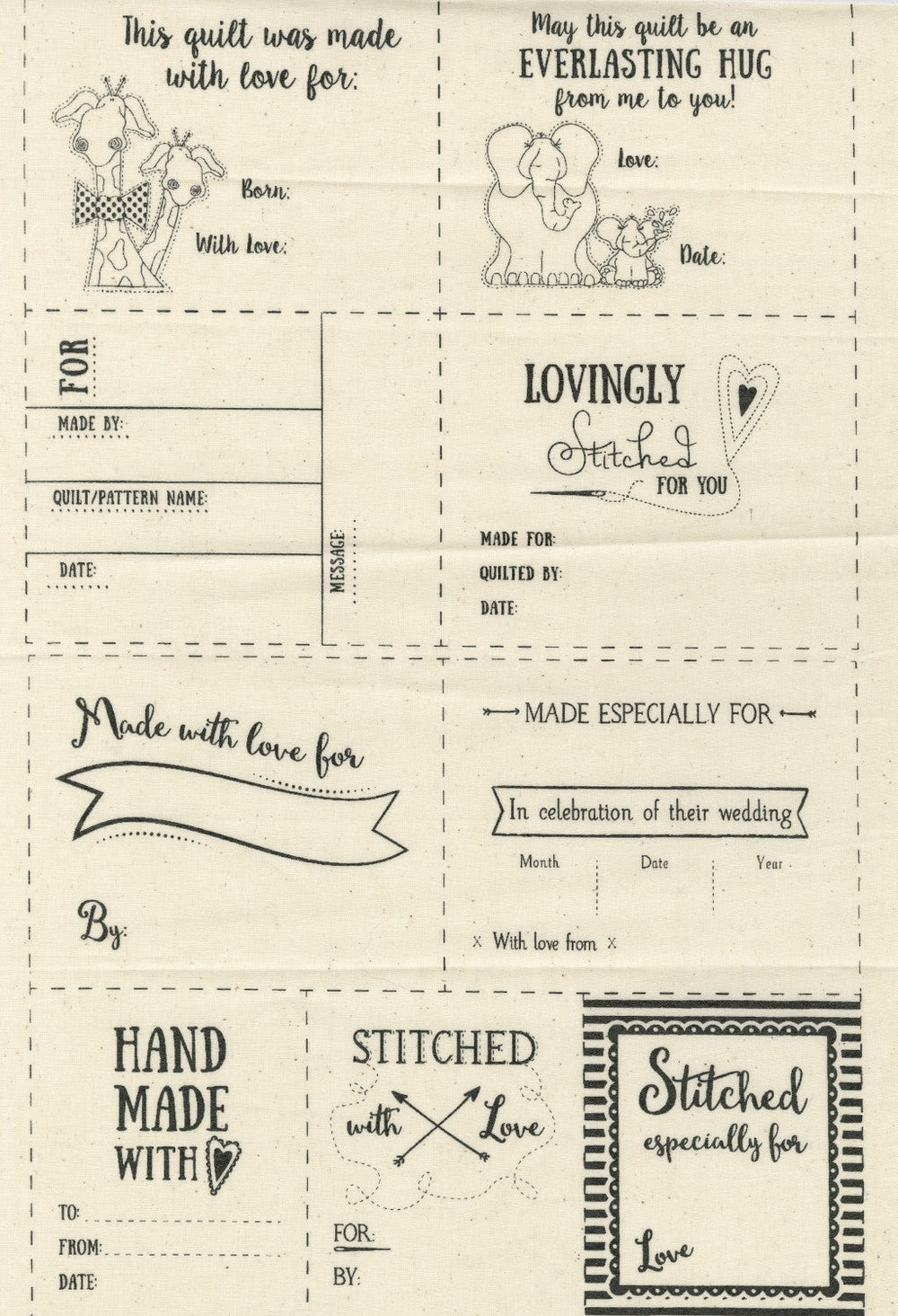 Quilt Labels from Whole Country Caboodle — Cottage Quilting Ltd.