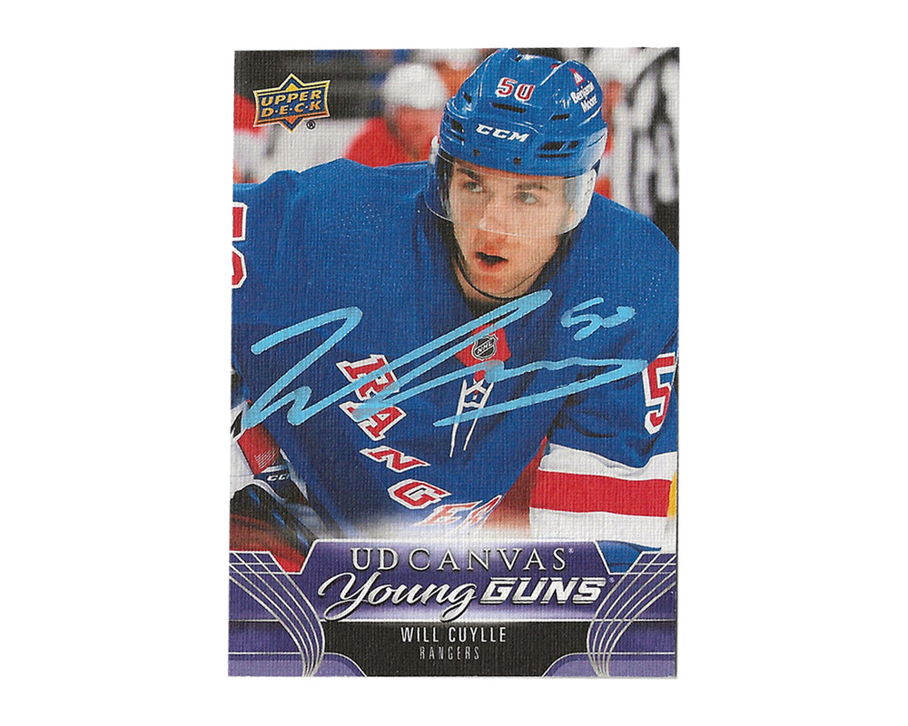 Carte de hockey Will Cuylle autographe 2023-24 Upper Deck Series 1 Young Guns Canvas #C93