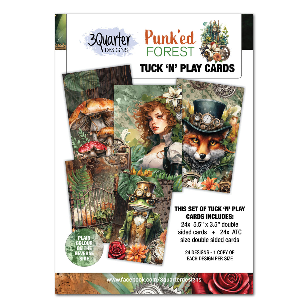 3Quarter Designs Forêt Punk'd - Cartes Tuck N Play