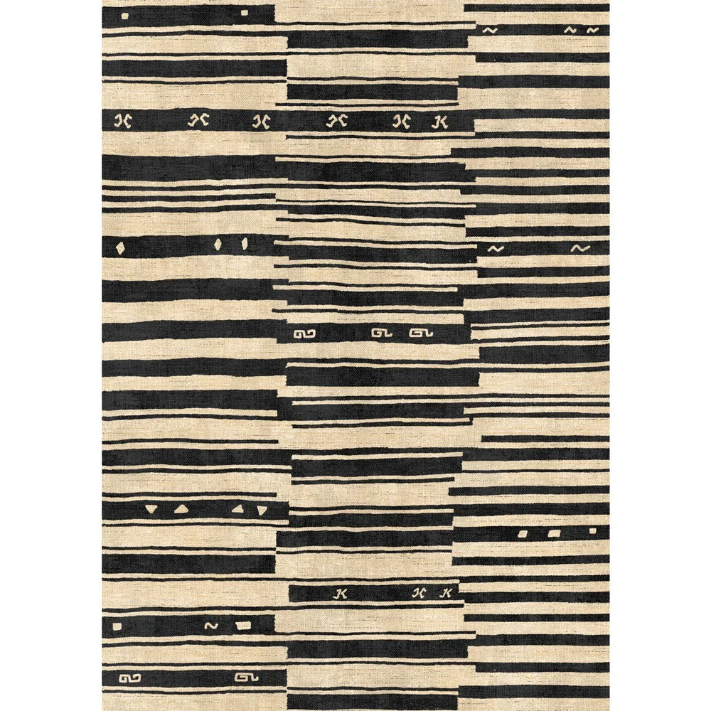 Xelara Natural Black Rug