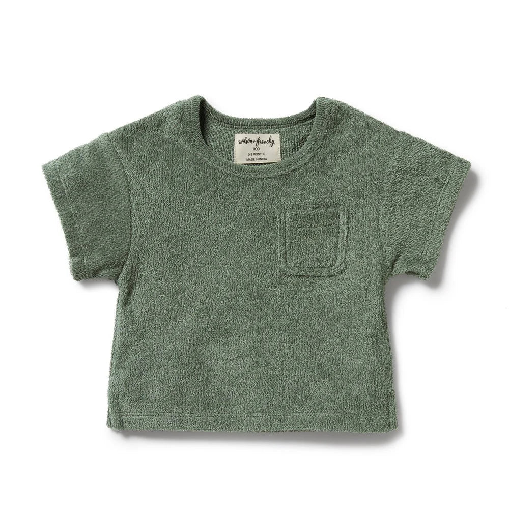 T-shirt en tissu éponge bio Moss | Wilson + Frenchy