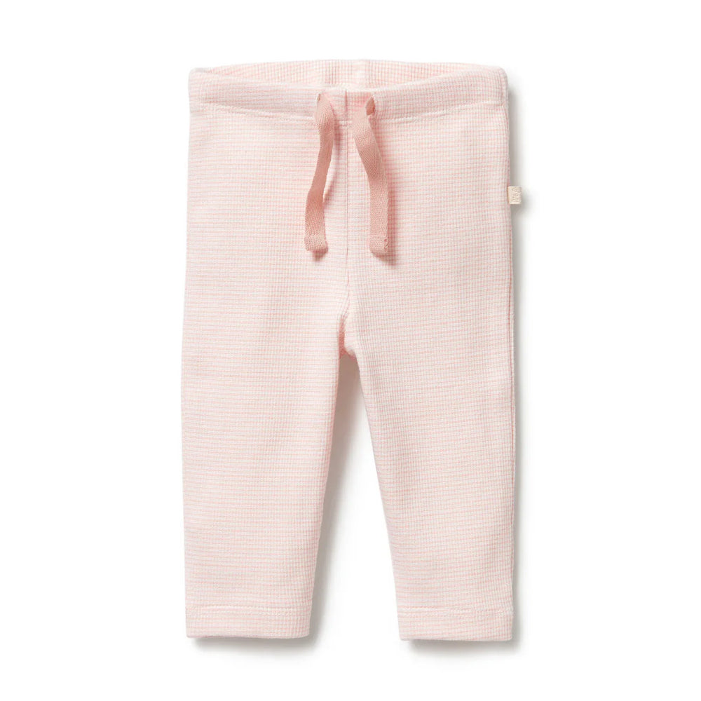 Legging côtelé à rayures bio | Cantaloup | Wilson + Frenchy