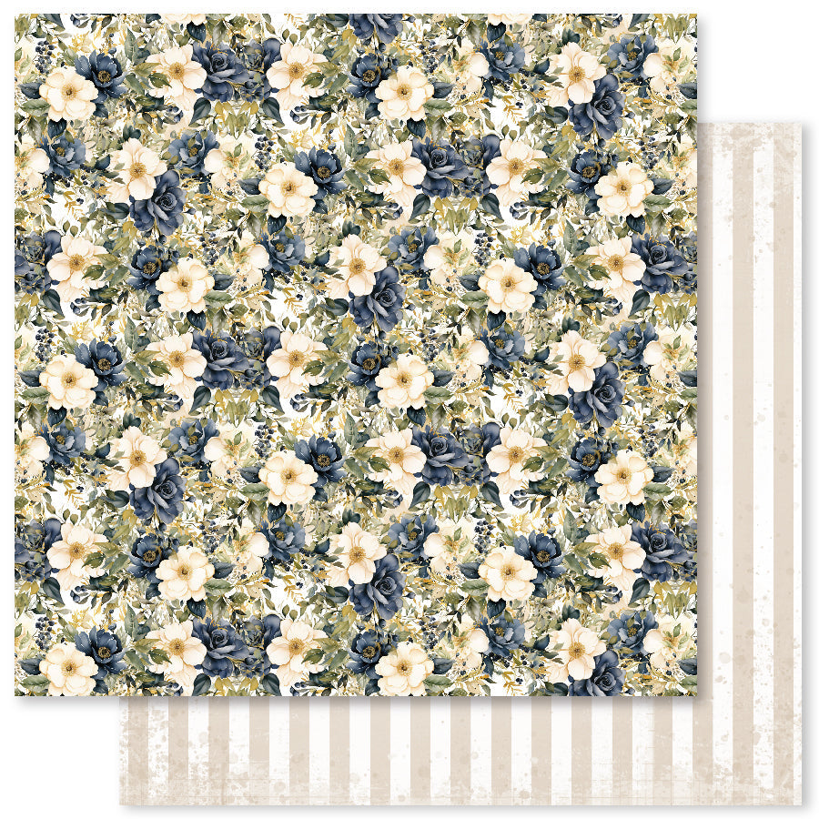 Wedding Blooms D 12x12 Paper (12pc Bulk Pack) 31713 — Ecstasy Crafts