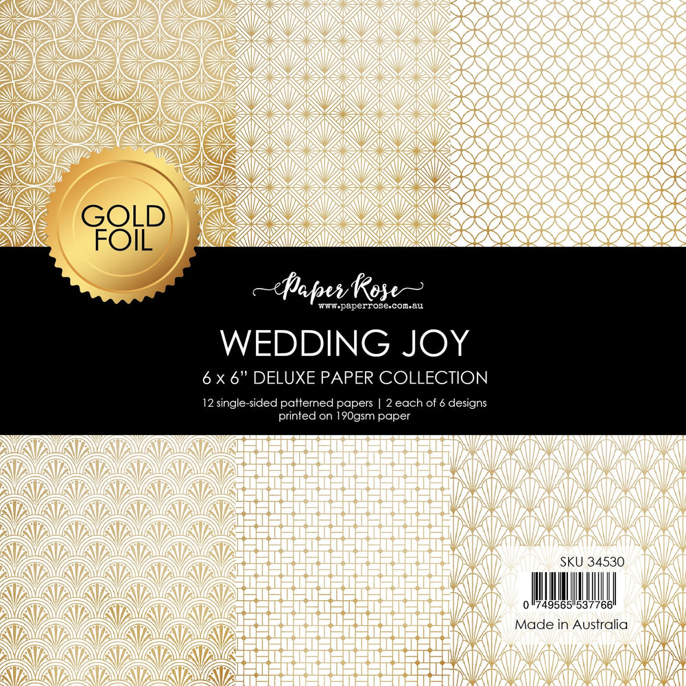 Wedding Joy Foil Gold 6x6 Paper Collection 34530 — Ecstasy Crafts
