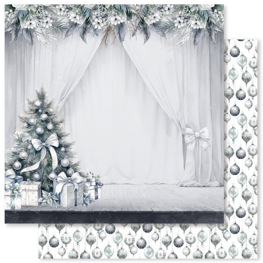 White Christmas C 12x12 Paper (12pc Bulk Pack) 32898 — Ecstasy Crafts