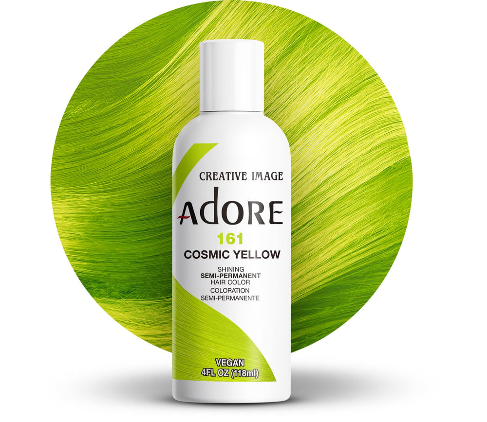 ADORE SEMI-PERMANENT HAIR COLOR - 161 COSMIC YELLOW 4OZ