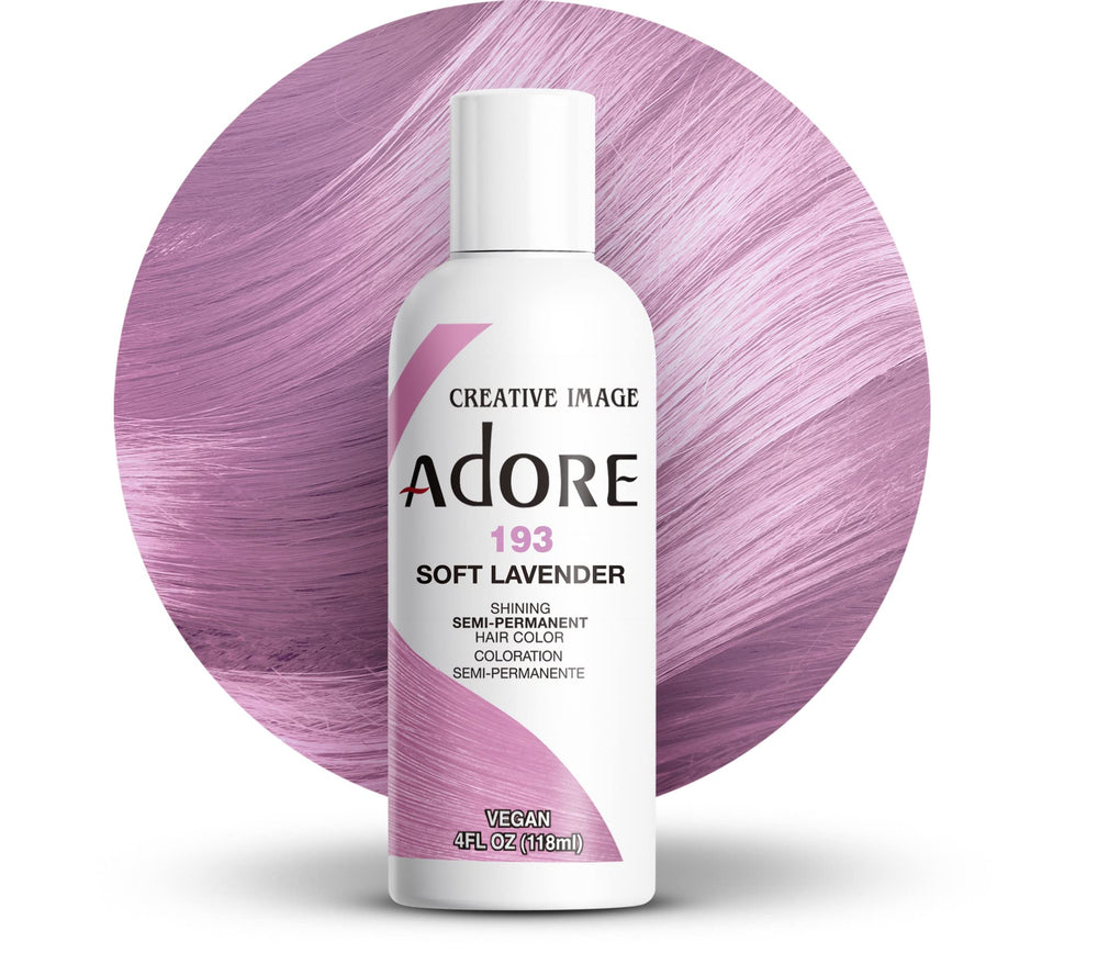 ADORE SEMI-PERMANENT HAIR COLOR 193 SFOT LAVENDER 4OZ