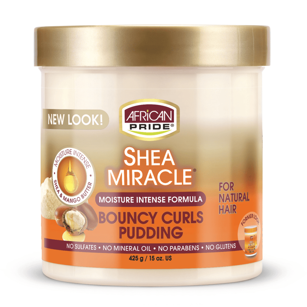 AFRICAN PRIDE SHEA MIRACLE PUDDING POUR BOUCLES REBONDISSANTES 15OZ
