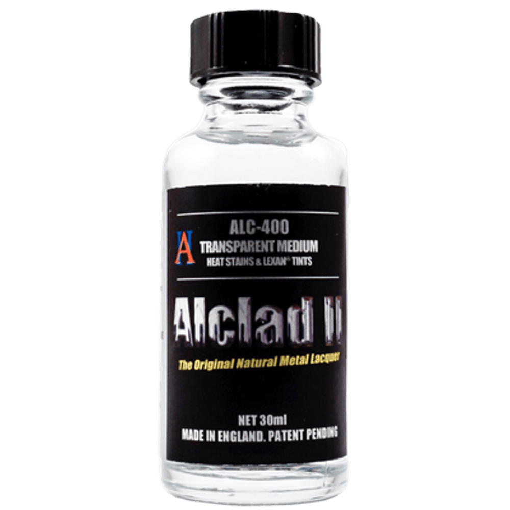 Alclad II 400 Transparent Medium Lacquer Heat Stains & Lexan Tints 30mL NIB