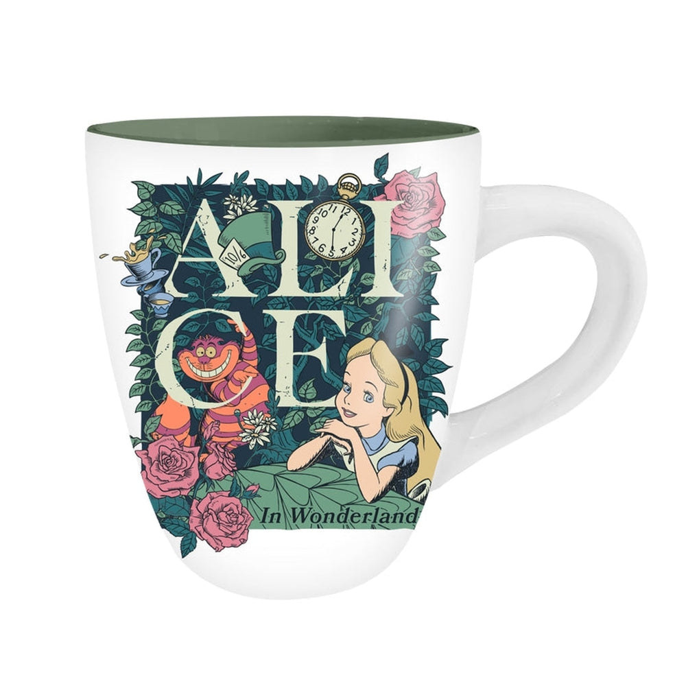 Tasse Jumbo Courbe en Céramique Alice au Pays des Merveilles - Scène Collage 25 oz