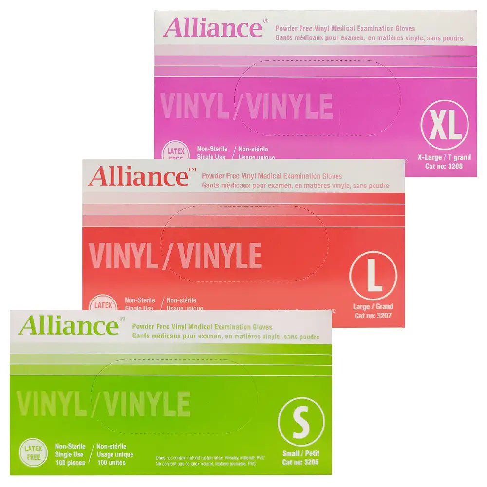 Alliance Vinyl Gloves - 100 / Box