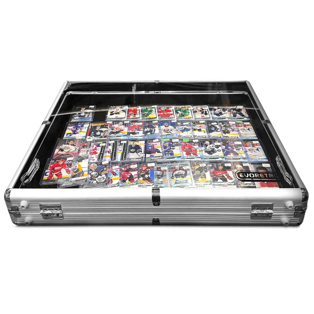Présentoir vitrine en acrylique transparent EVORETRO pour salon professionnel