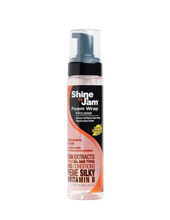 AMPRO SHINE'N JAM MOUSSE COIFFANTE ENVELOPPANTE 8OZ