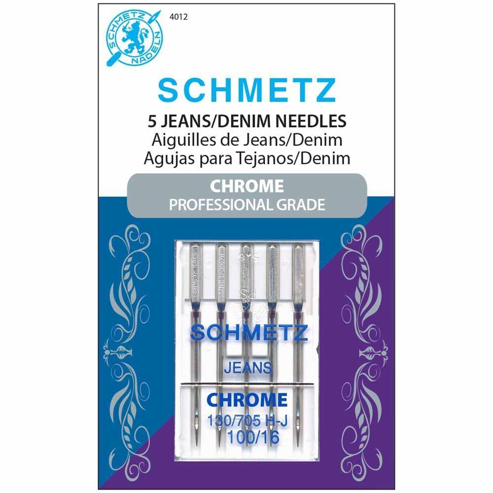 SCHMETZ #4012 Chrome Denim - 100/16 - 5 count — Cottage Quilting Ltd.