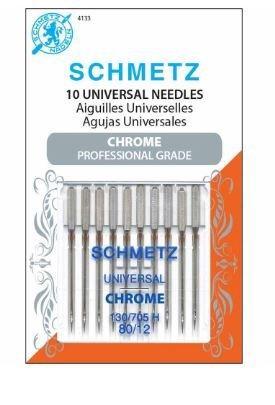 SCHMETZ #4133 Chrome Universal - 80/12 10 count — Cottage Quilting Ltd.