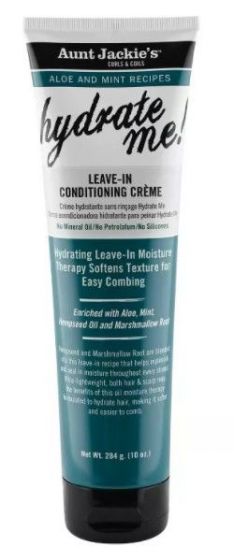 AUNT JACKIES CURLS & COILS HYDRATE ME! LEAVE-IN CONDITIONING CREME 10OZ
