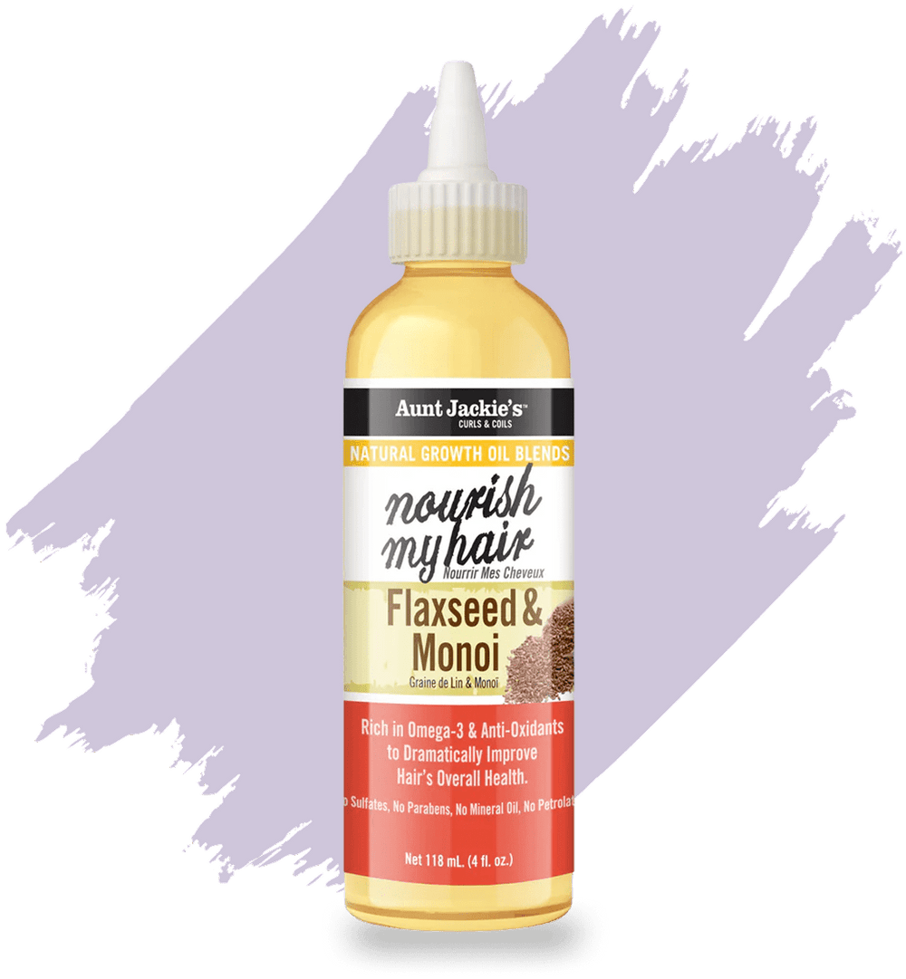 AUNT JACKIE'S CURLS & COILS NOURISH MY HAIR FLAXSEED & MINOI OIL 6OZ