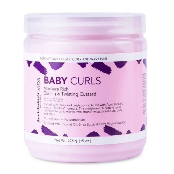AUNT JACKIE'S KIDS CRÈME COIFFANTE CHEVEUX BOUCLÉS BÉBÉ FILLE 426G
