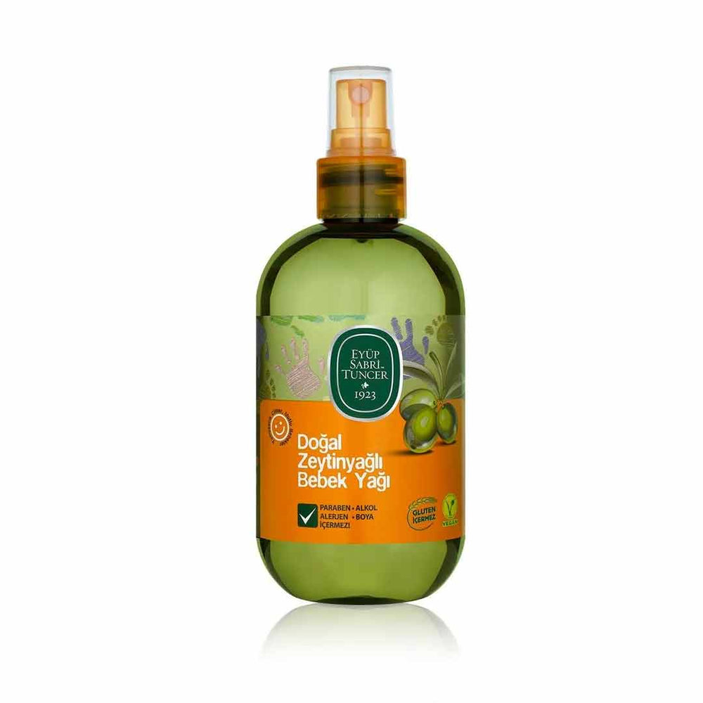 Huile Bébé à l'Huile d'Olive Naturelle – 280 ml | Hydratation Douce pour Peaux Délicates