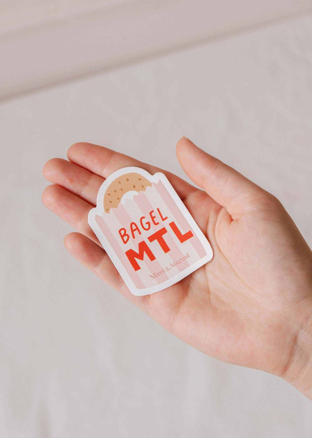 Autocollant en vinyle - Bagel MTL
