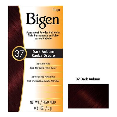 BIGEN PERMANENT POWDER HAIR COLOR 37 - DARK AUBURN