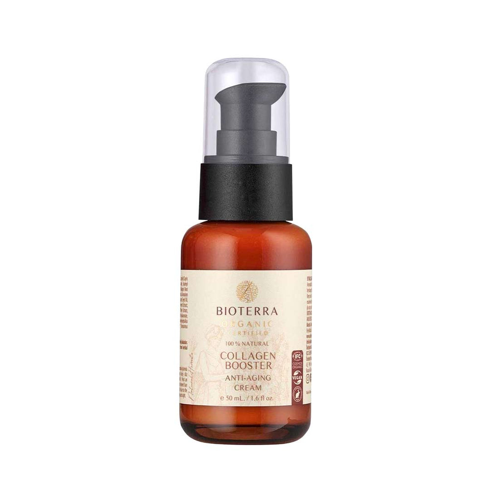 Bioterra Organic Collagen-Boosting Anti-Aging Face Cream – 50 ml | Smooths & Firms Skin