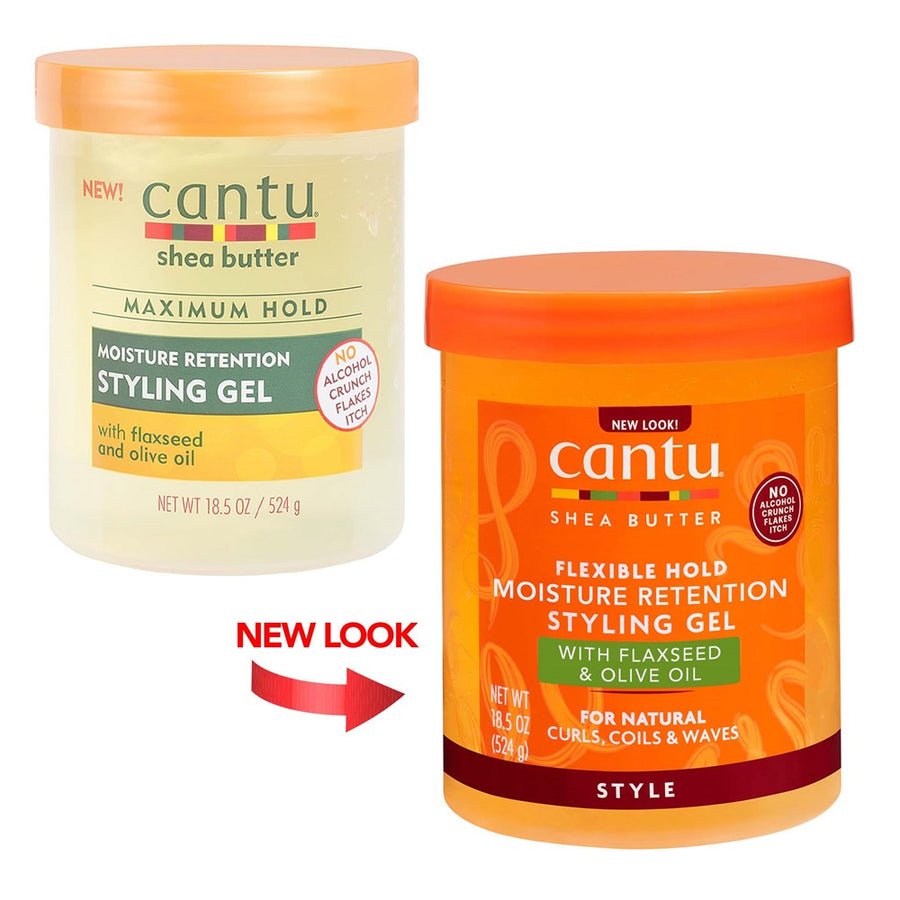 CANTU Moisture Retention Styling Gel with Flaxseed & Olive Oil 18.5 OZ