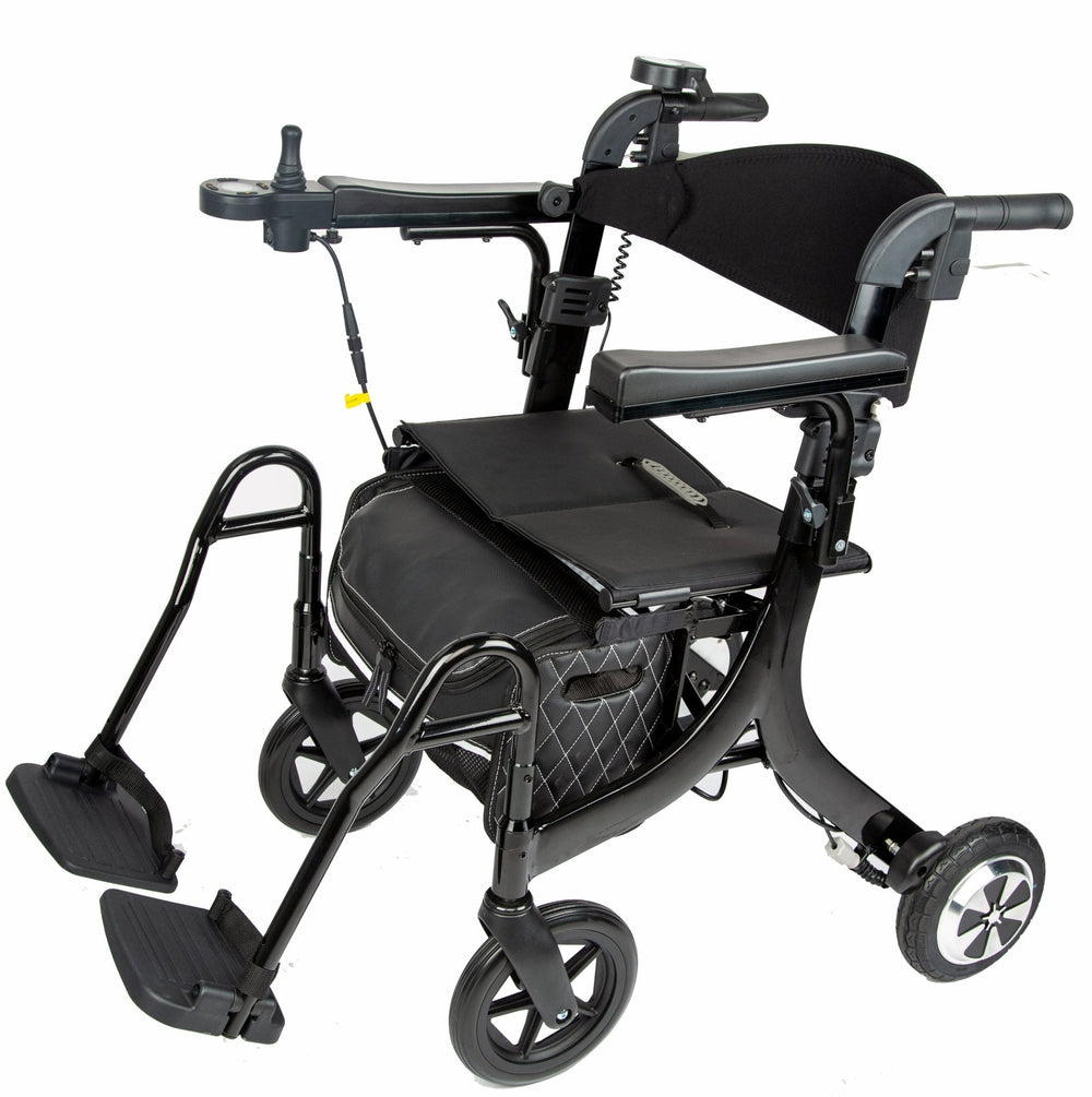 EZee Life CH4077 Rollateur Électrique Pliant avec Siège | Aide à la Marche Motorisée 4-en-1 Canada