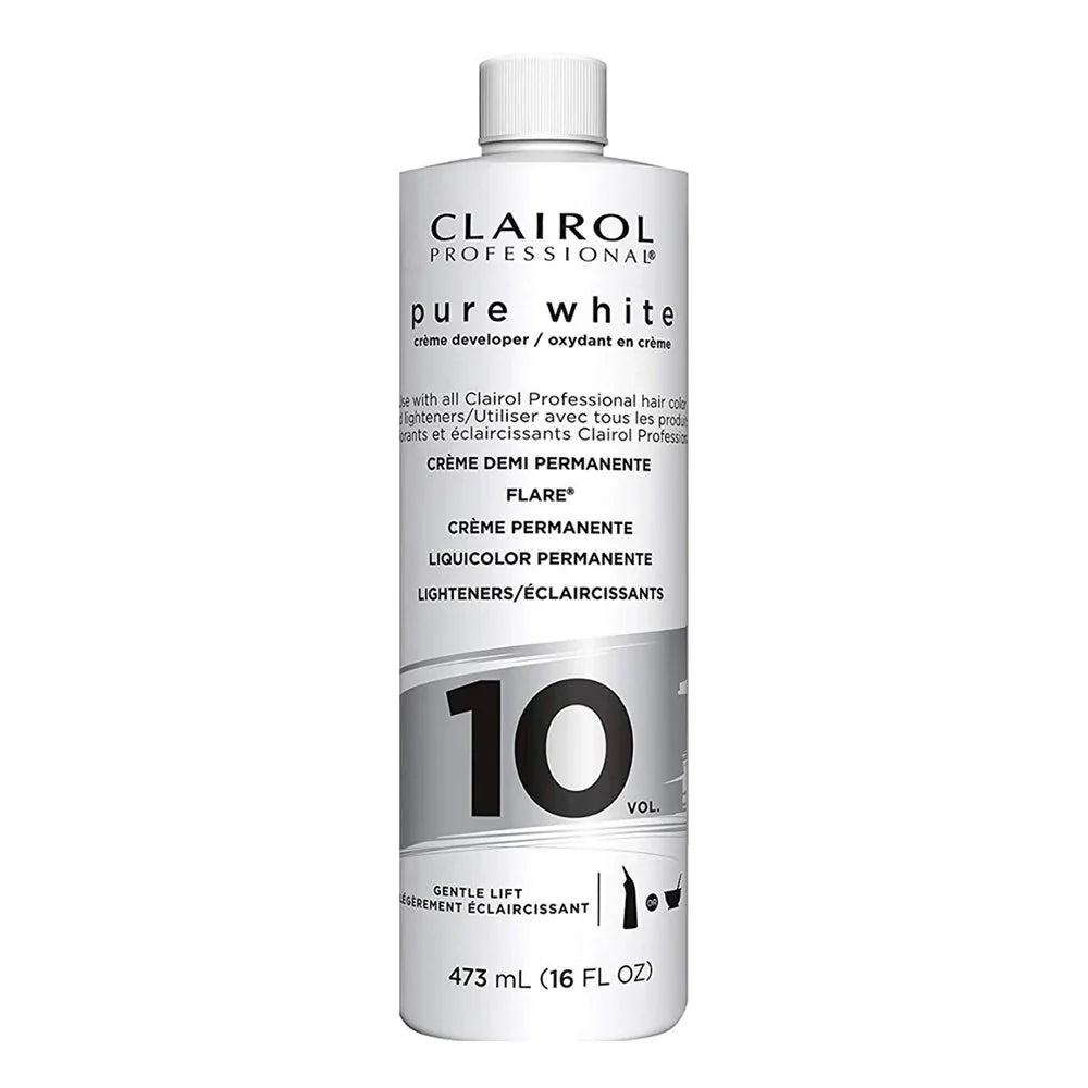 CLAIROL PROFESSIONAL PURE WHITE 1O VOL. CRÈME DEVELOPER 16OZ