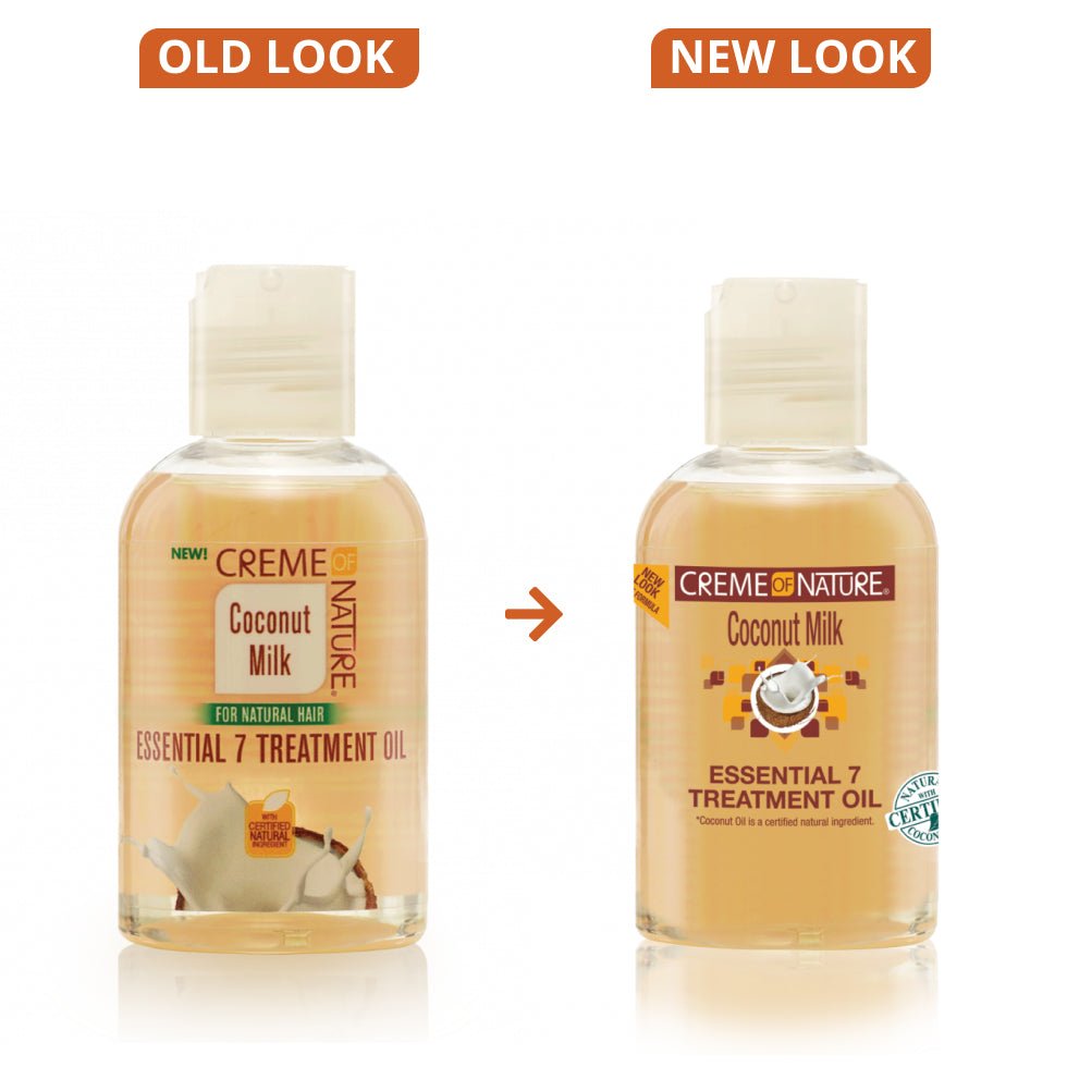 HUILE DE SOIN ESSENTIELLE 7 AU LAIT DE COCO CREME OF NATURE 4oz