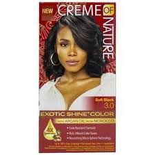 CREME OF NATURE PERMANENT HAIRCOLOR SOFT BLACK 3.0