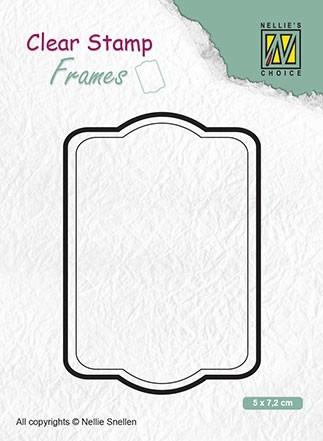 Tampon transparent – Cadre rectangulaire 2 x 3 pouces