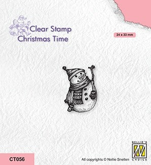 Nellie's Choice Tampon transparent - Période de Noël - Bonhomme de neige-4