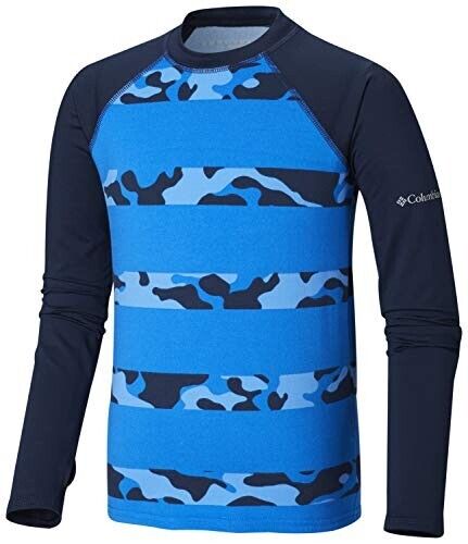 Chemise à manches longues imprimée Columbia pour garçon, protection solaire, taille XXS