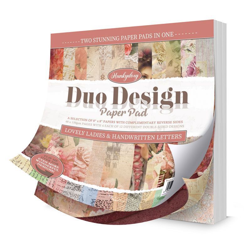 Blocs de papier Duo Design – Jolies dames & Lettres manuscrites