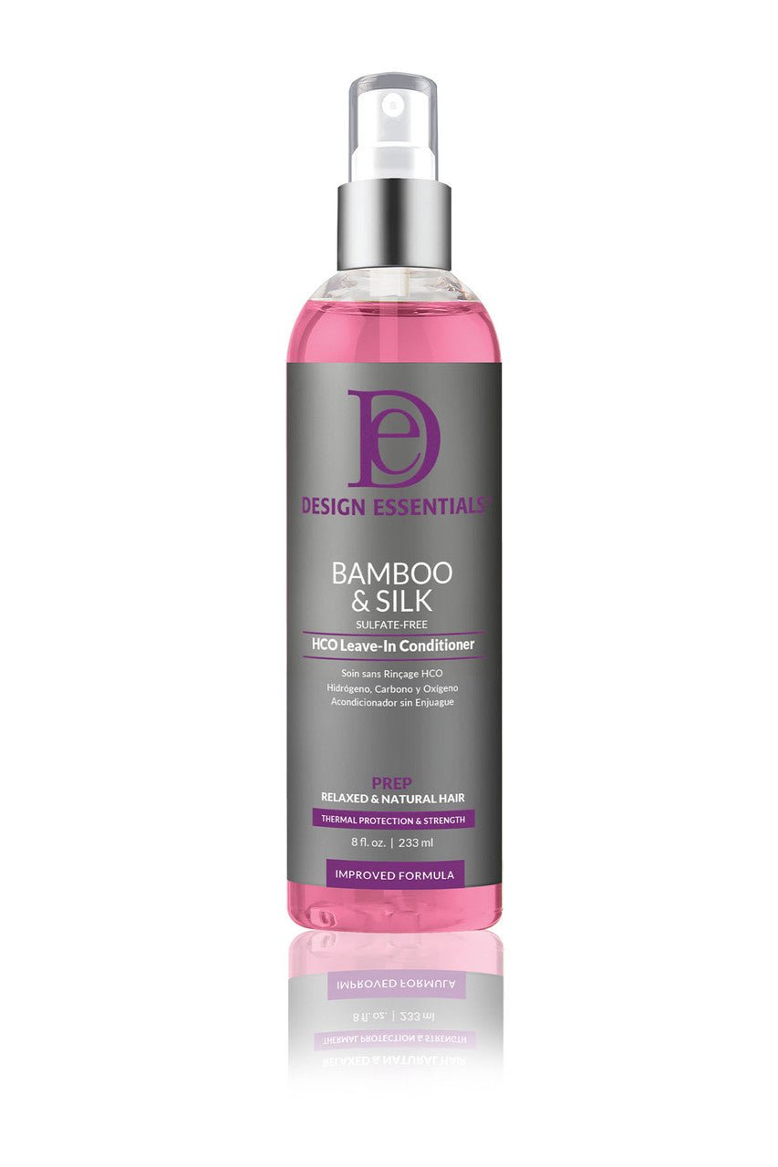 DESIGN ESSENTIALS BAMBOU & SOIE APRES-SHAMPOOING SANS SULFATE A LAISSER SANS RINCAGE HCO 236ML