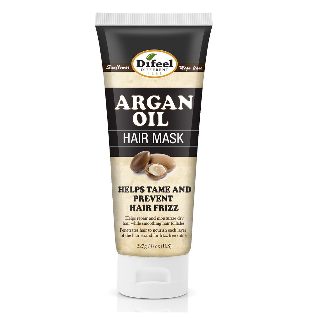 Masque capillaire à l'huile d'argan DIFEEL pour cheveux secs, 8 oz.