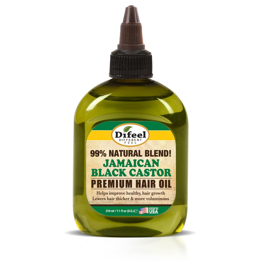 DIFEEL Huile Capillaire Naturelle Premium - Huile de Ricin Noire de Jamaïque 210 ml