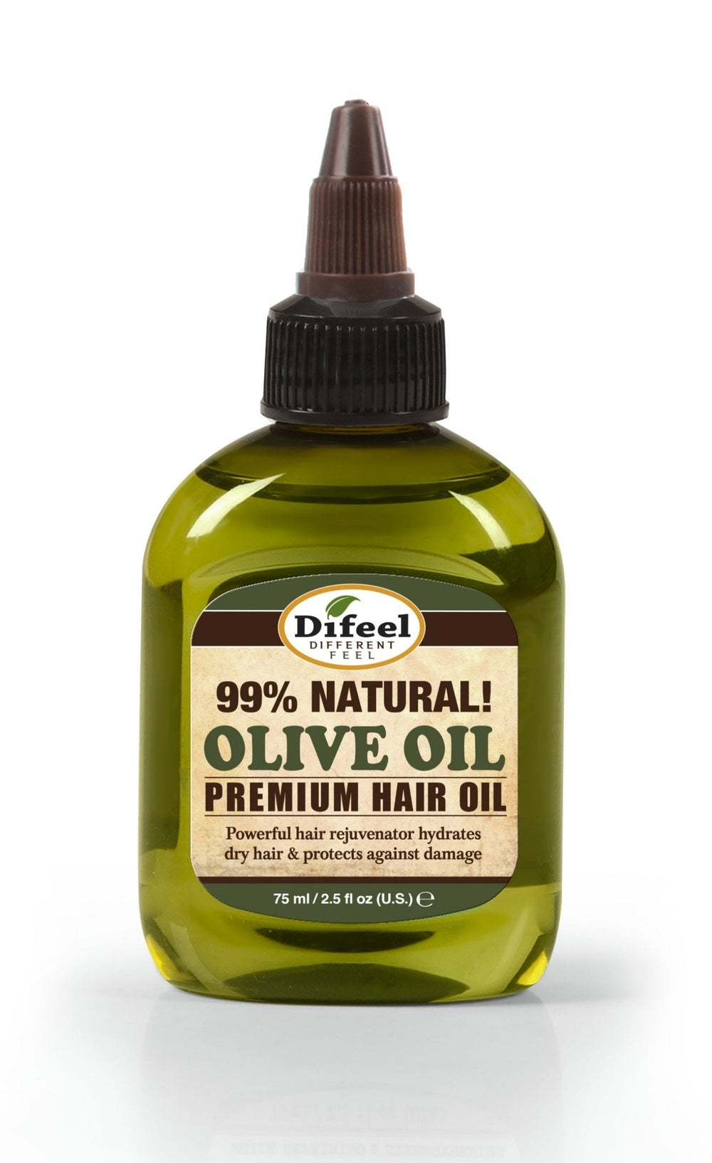 DIFEEL Huile Capillaire Naturelle Premium - Huile d'Olive 2.5OZ