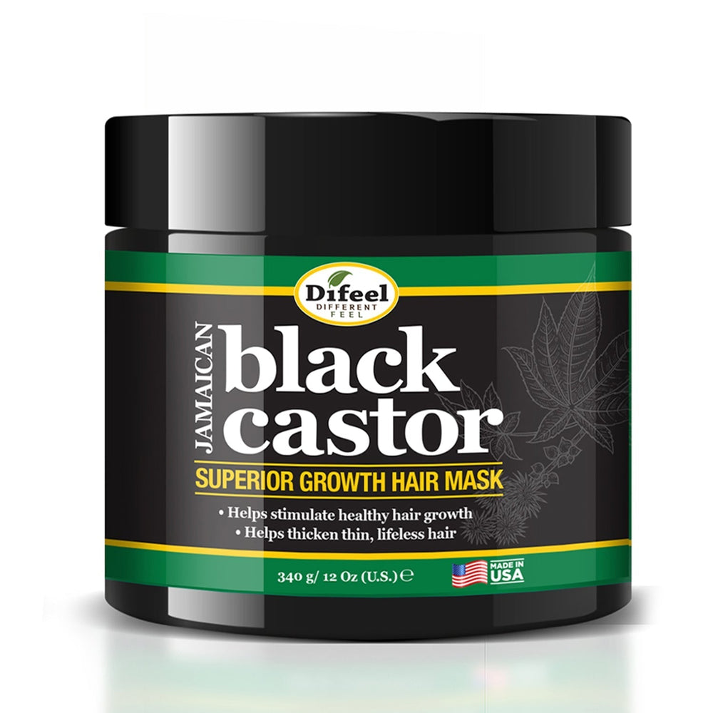 DIFEEL Masque capillaire à l'huile de ricin noire de Jamaïque Superior Growth 12 oz.